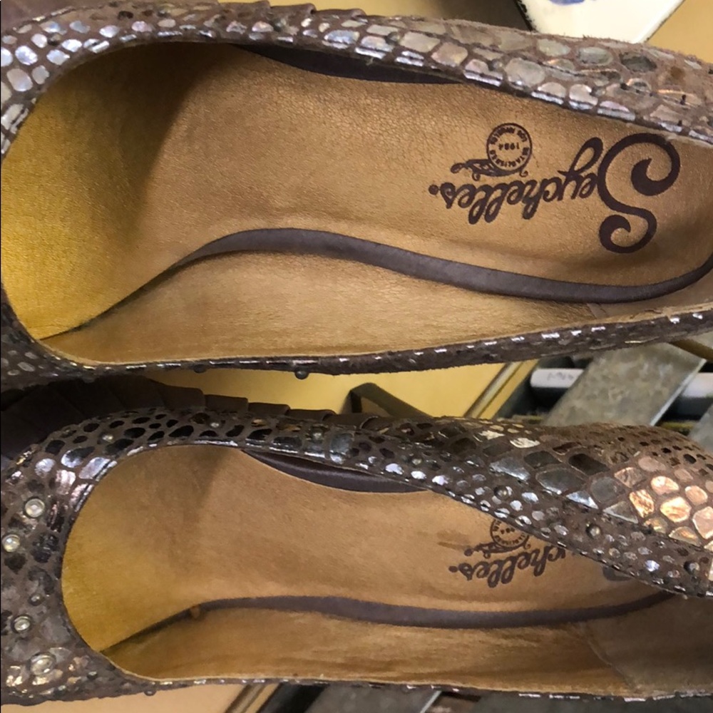 Seychelles Satin Python/Adorned Pumps, Worn Once! - image 7